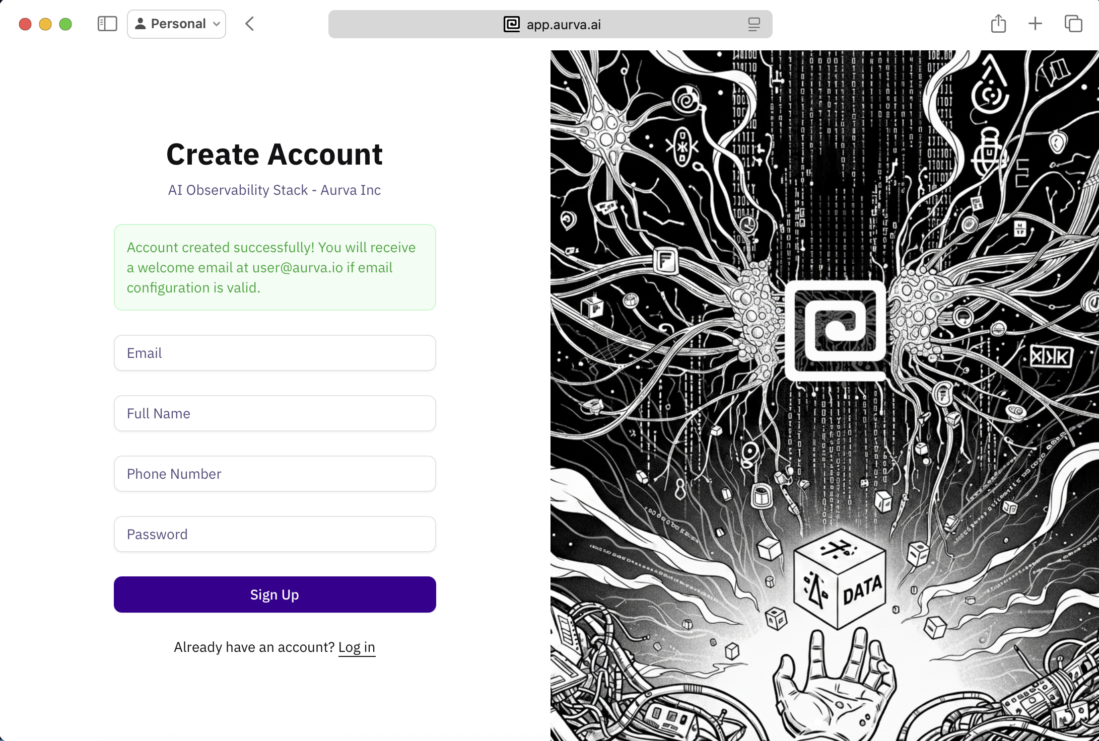Account Setup Dashboard